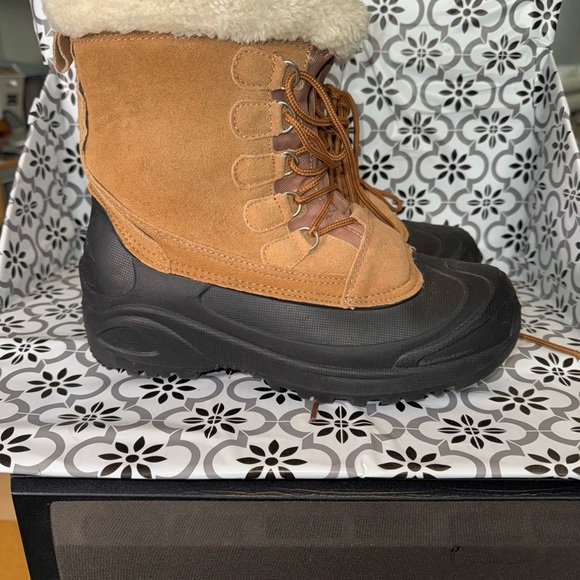 Itasca womens Thinsulate 3M Brown & Black Winter hunting Boots Sz 10 - Picture 2 of 12
